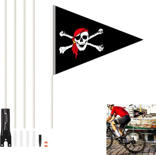 Pirate fahrradwimpel - pirate,